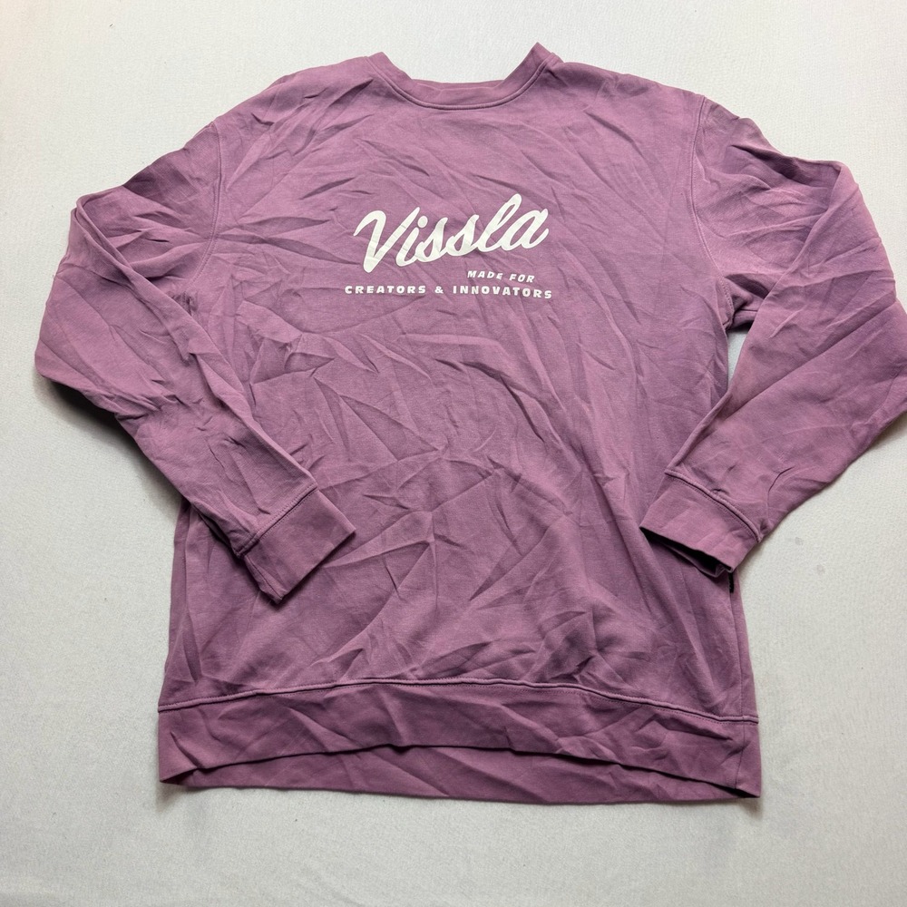Vissla Sweatshirt Women Extra Large Purple Excellent Creators & Innovators Logo